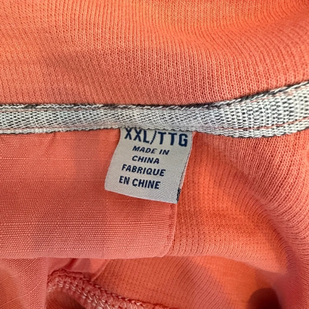 Tommy Tobago Bay 1/4 Zip Pullover Sweater Size 2XL TTG Coral